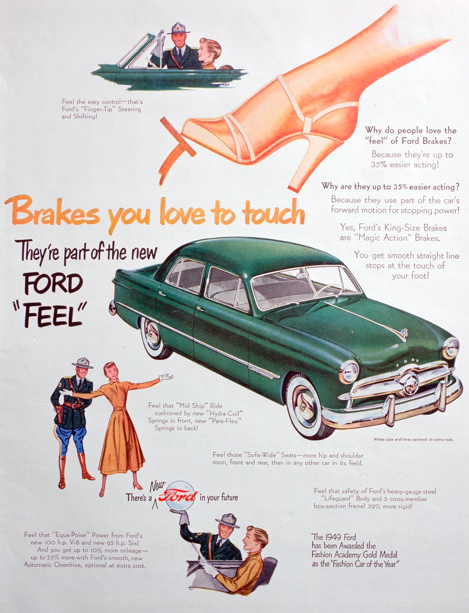 Reklama na vozy Ford, 1949 od Unbekannt