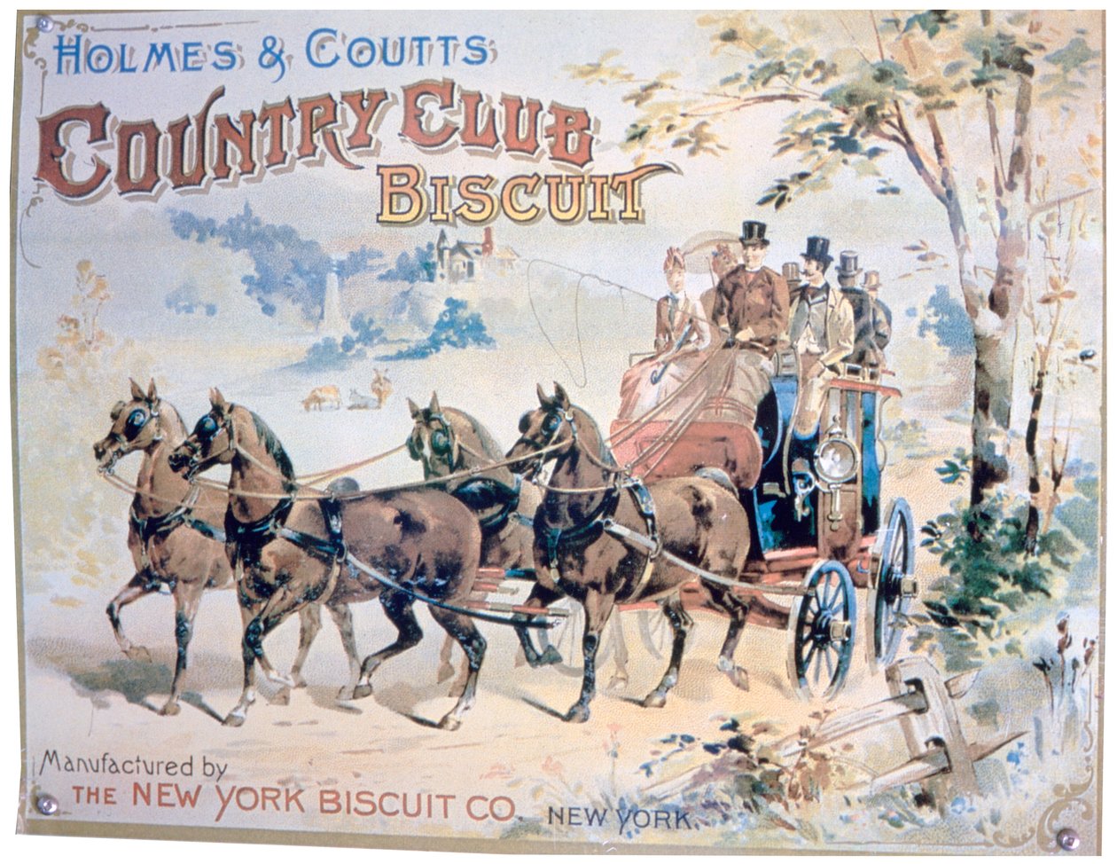Reklama na sušenky Holmes and Coutts Country Club od Unbekannt