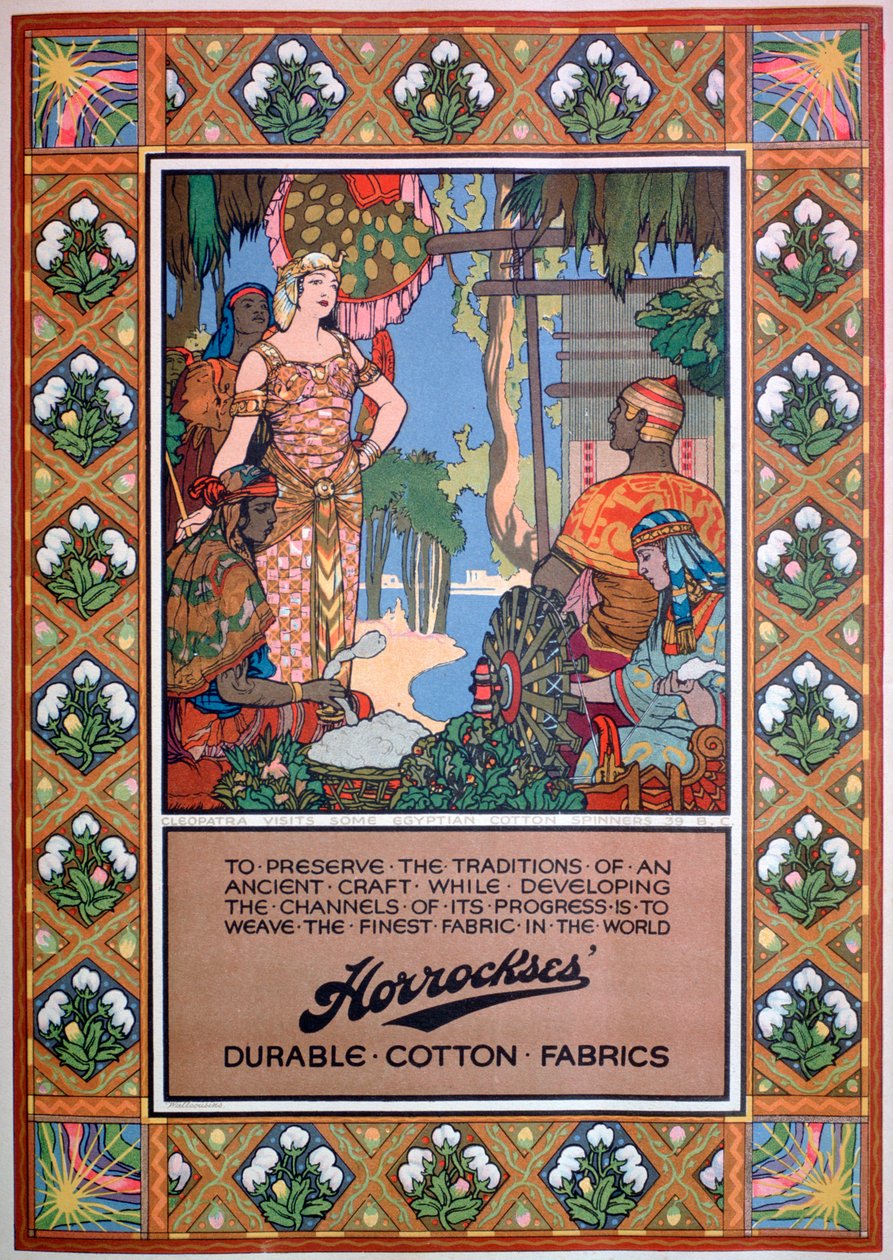 Reklama na látky Horrockses, 1920 od Unbekannt