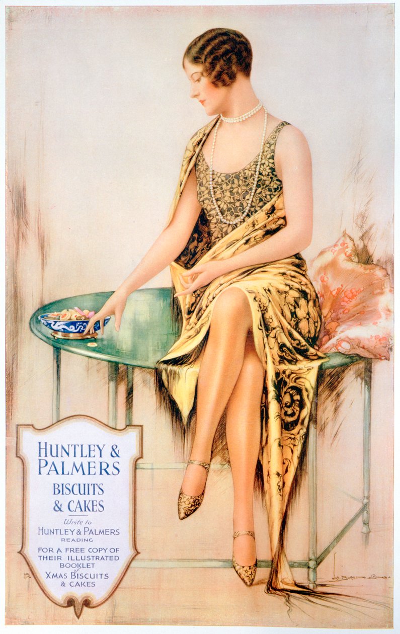 Reklama na sušenky Huntley a Palmers, 1929 od Unbekannt