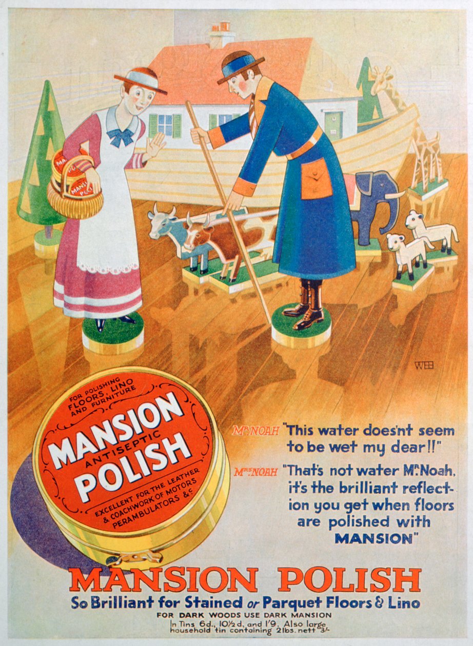 Reklama na Antiseptikum na podlahy Mansion, 1933 od Unbekannt