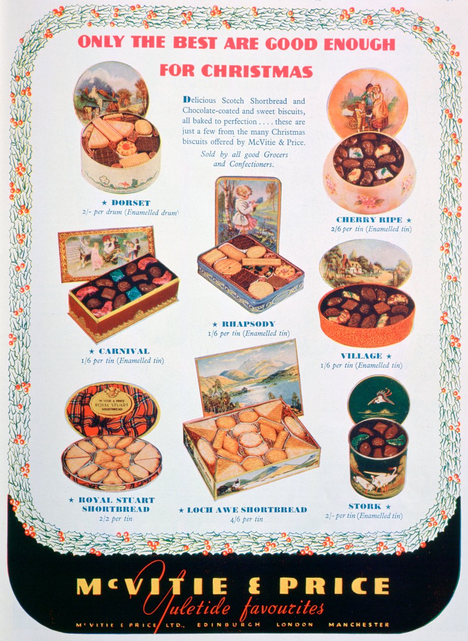 Reklama na sušenky McVitie and Price, 1938 od Unbekannt