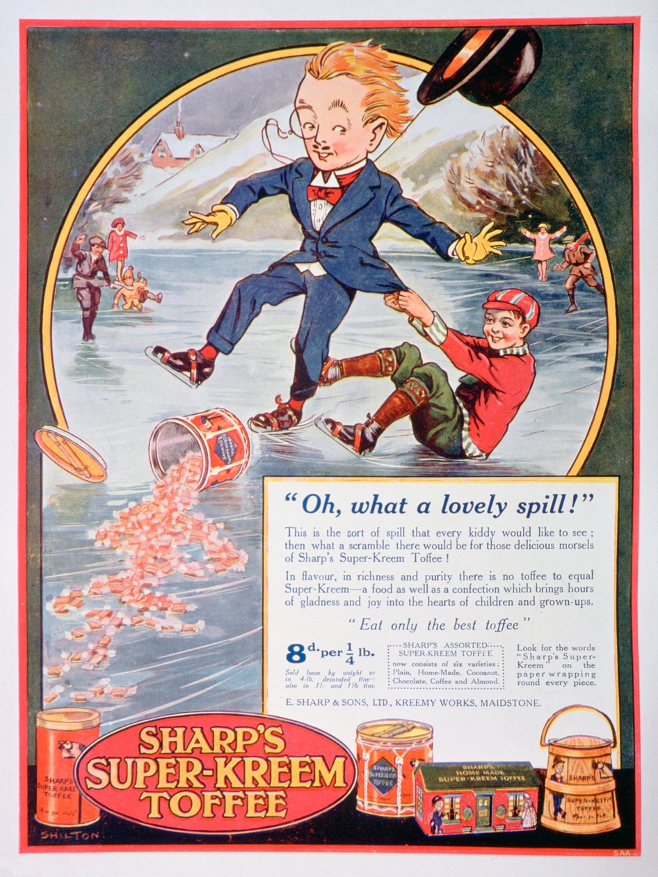 Reklama na Sharps Super-Kreem Toffee, 1923 od Unbekannt