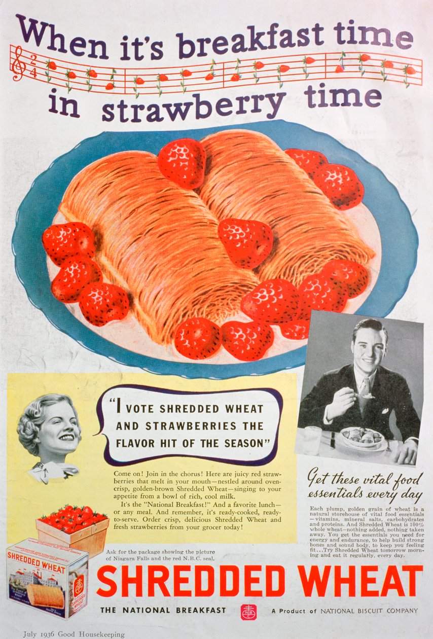 Advert for Shredded Wheat, 1936 od Unbekannt