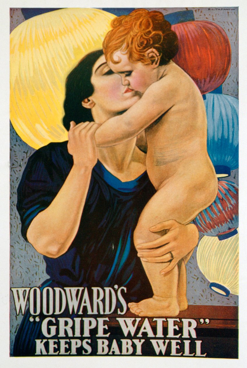 Reklama na Woodwards Gripe Water, 1922 od Unbekannt