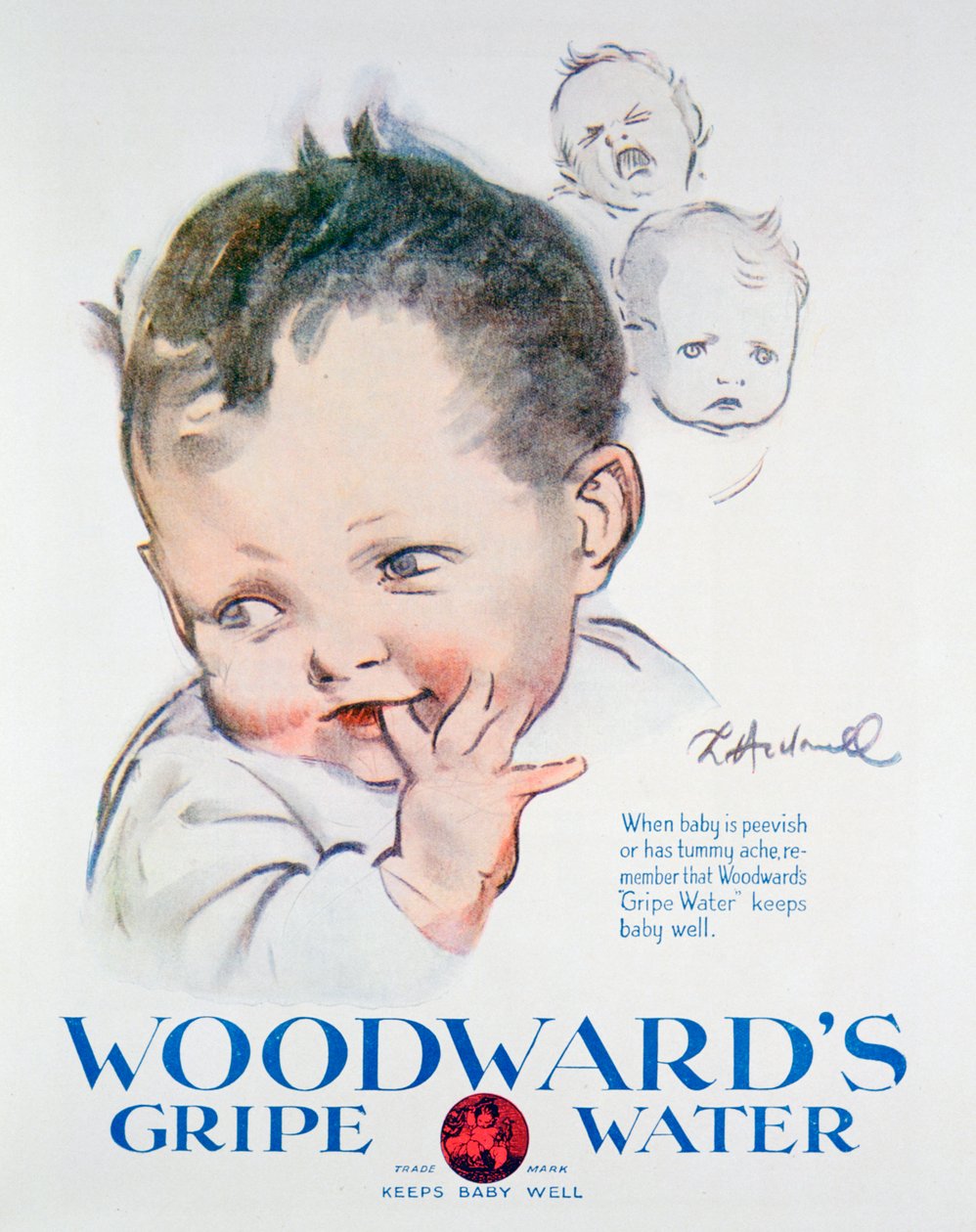 Reklama na Woodwards Gripe Water, 1925 od Unbekannt