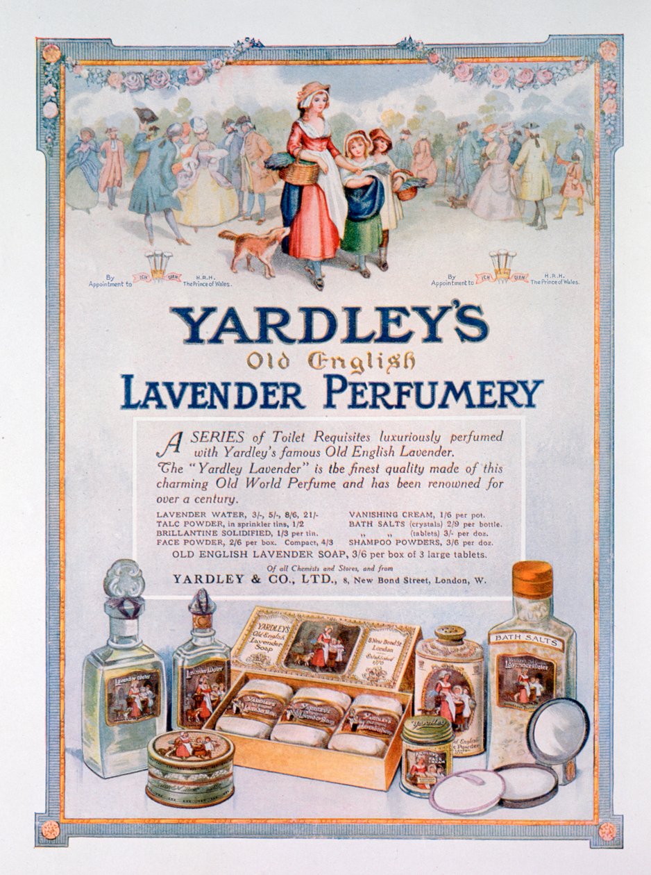 Reklama na parfumerii Yardleys Old English Lavender, 1923 od Unbekannt