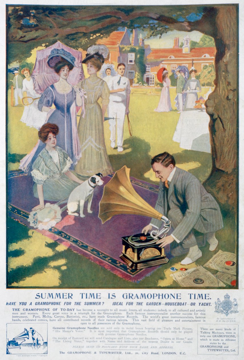 Reklama na Gramophone and Typewriter Co, 1907 od Unbekannt