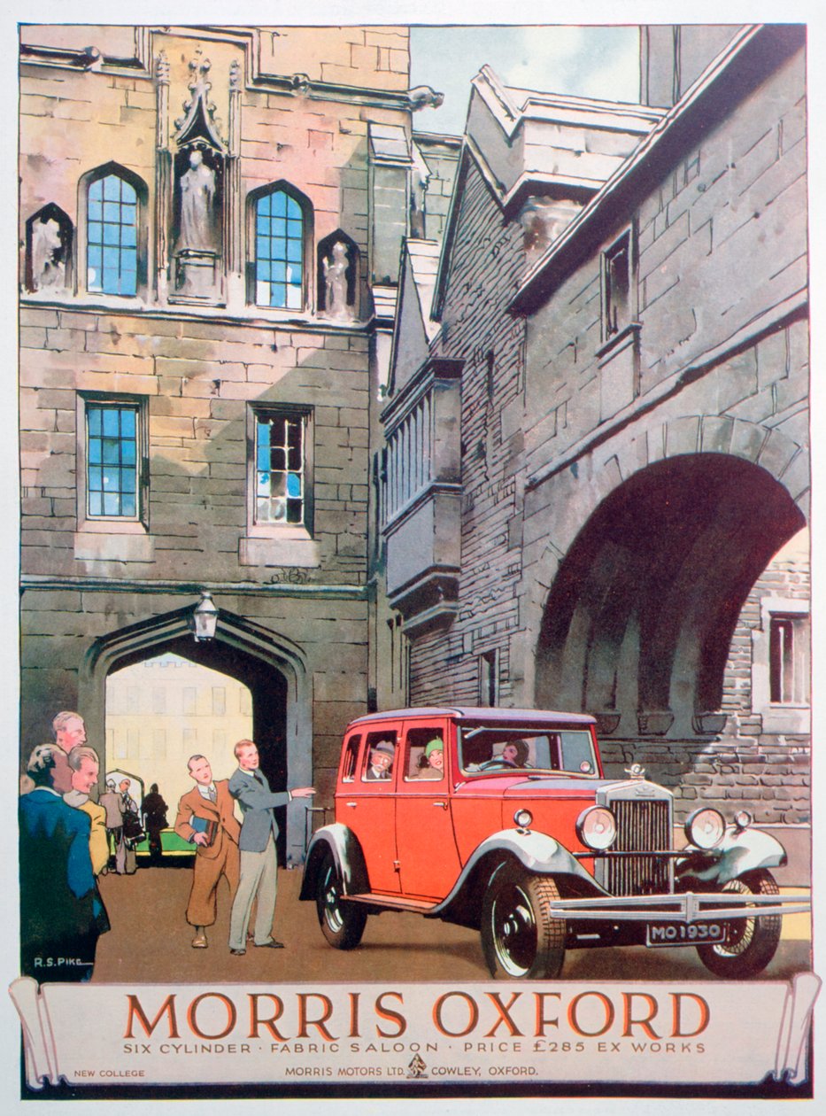 Reklama na motorový vůz Morris Oxford, 1930 od Unbekannt