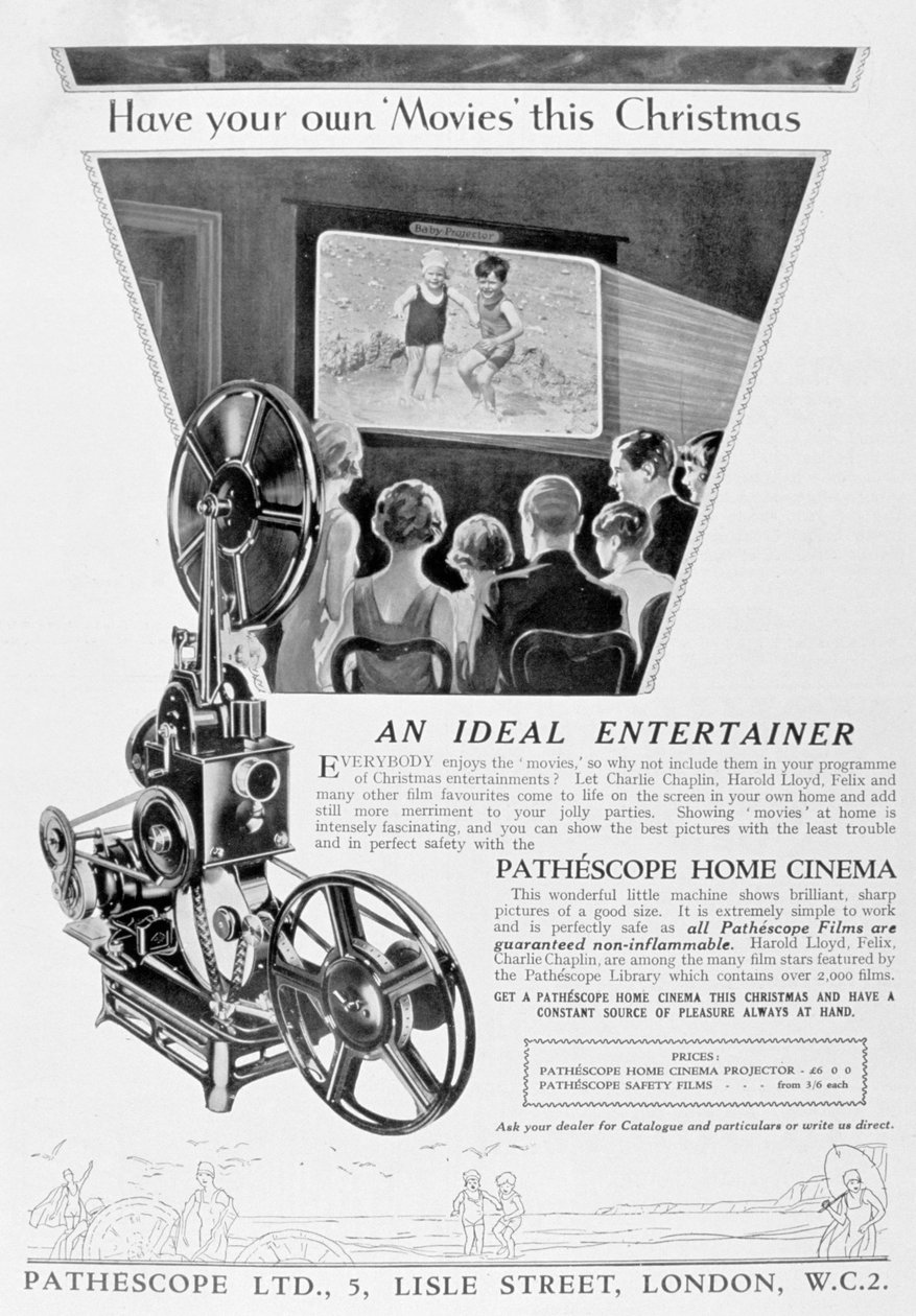 Reklama na domácí kino Pathescope, 1928 od Unbekannt