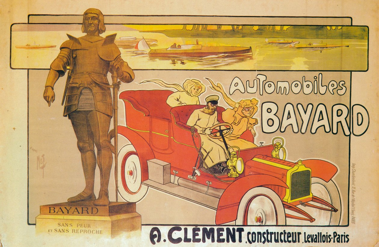 Reklama na vozy Clement-Bayard, c1905 od Unbekannt