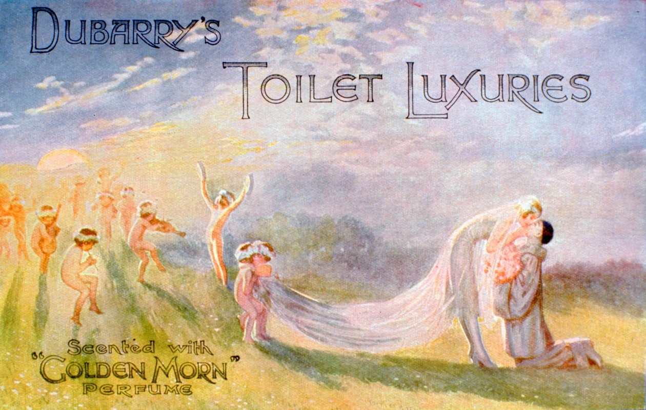 Reklama na Dubarrys Toilet Luxuries, vonící parfémem Golden Morn, 1922 od Unbekannt