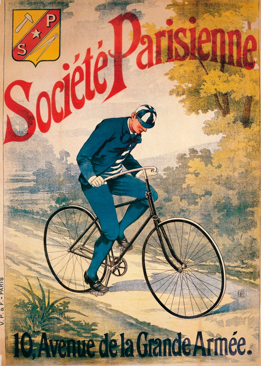 Reklama na jízdní kola Societe Parisienne, c1895 od Unbekannt