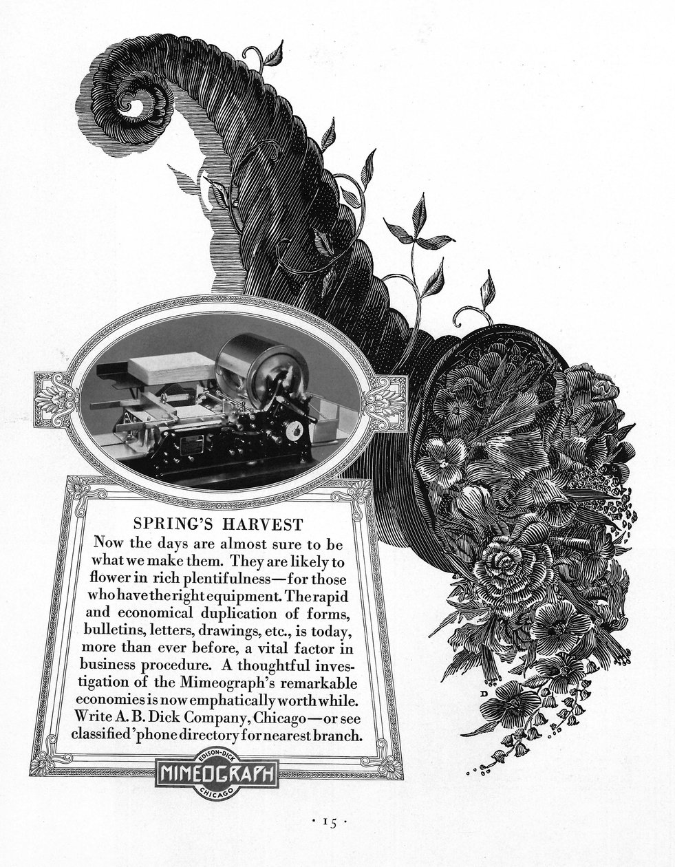 Reklama na Edison Mimeograph, 1900-1910 od Unbekannt