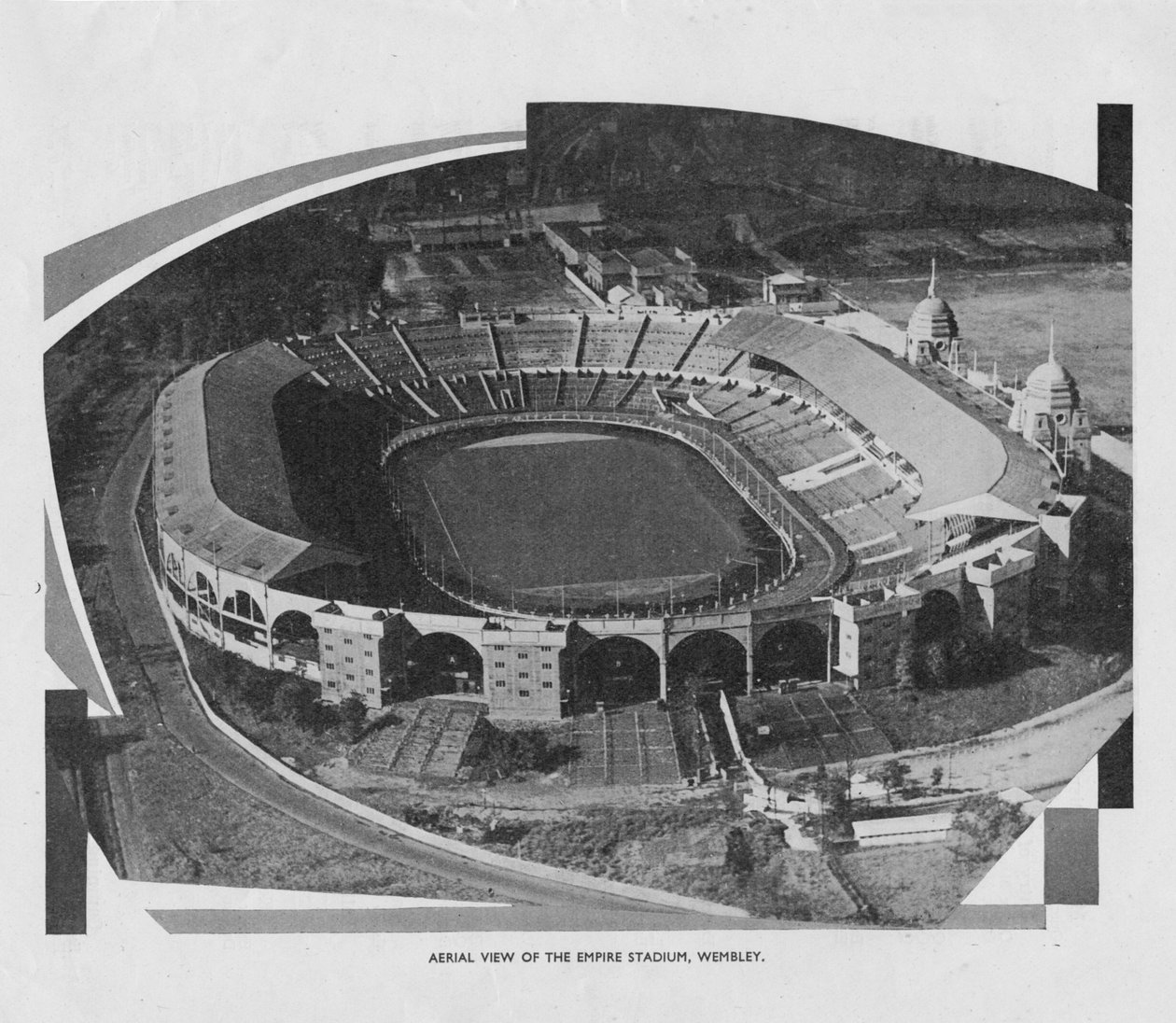 Letecký pohled na Empire Stadium, Wembley, 1937 od Unbekannt