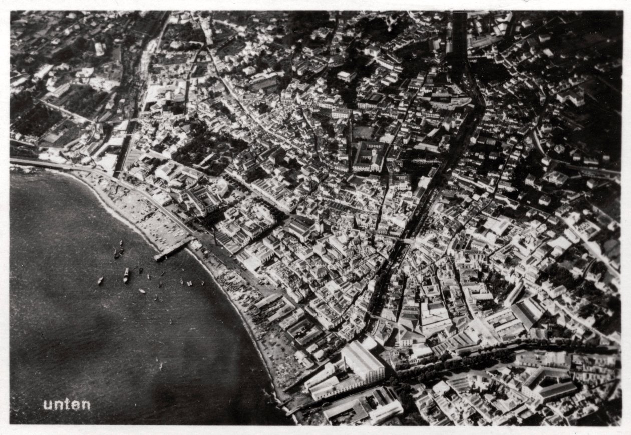 Letecký pohled na Funchal, Madeira, ze Zeppelinu, 1928 1933 od Unbekannt