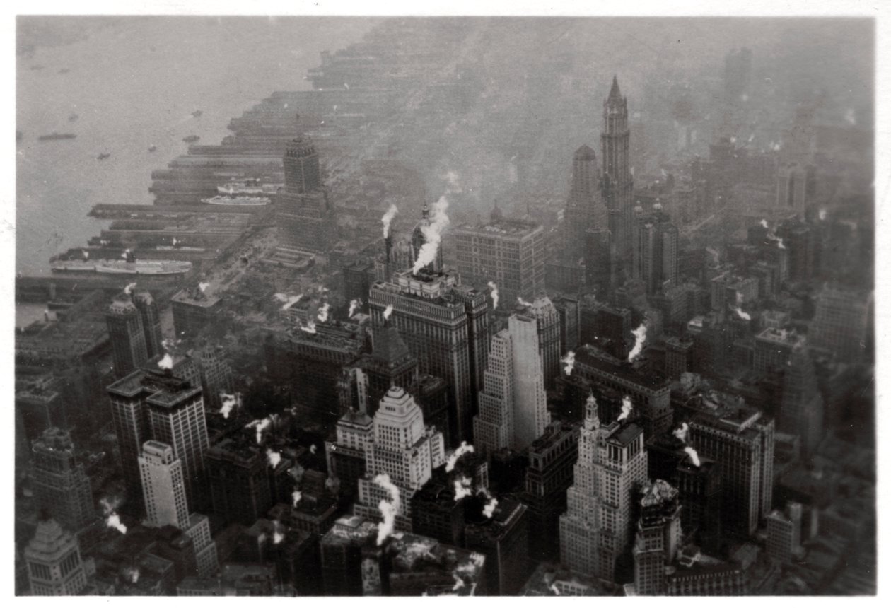 Letecký pohled na Manhattan, New York City, USA, ze Zeppelinu, 1928 1933 od Unbekannt
