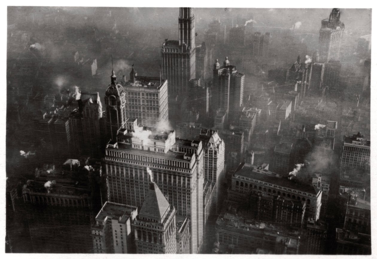 Letecký pohled na Manhattan, New York City, USA, ze Zeppelinu, 1928 1933 od Unbekannt