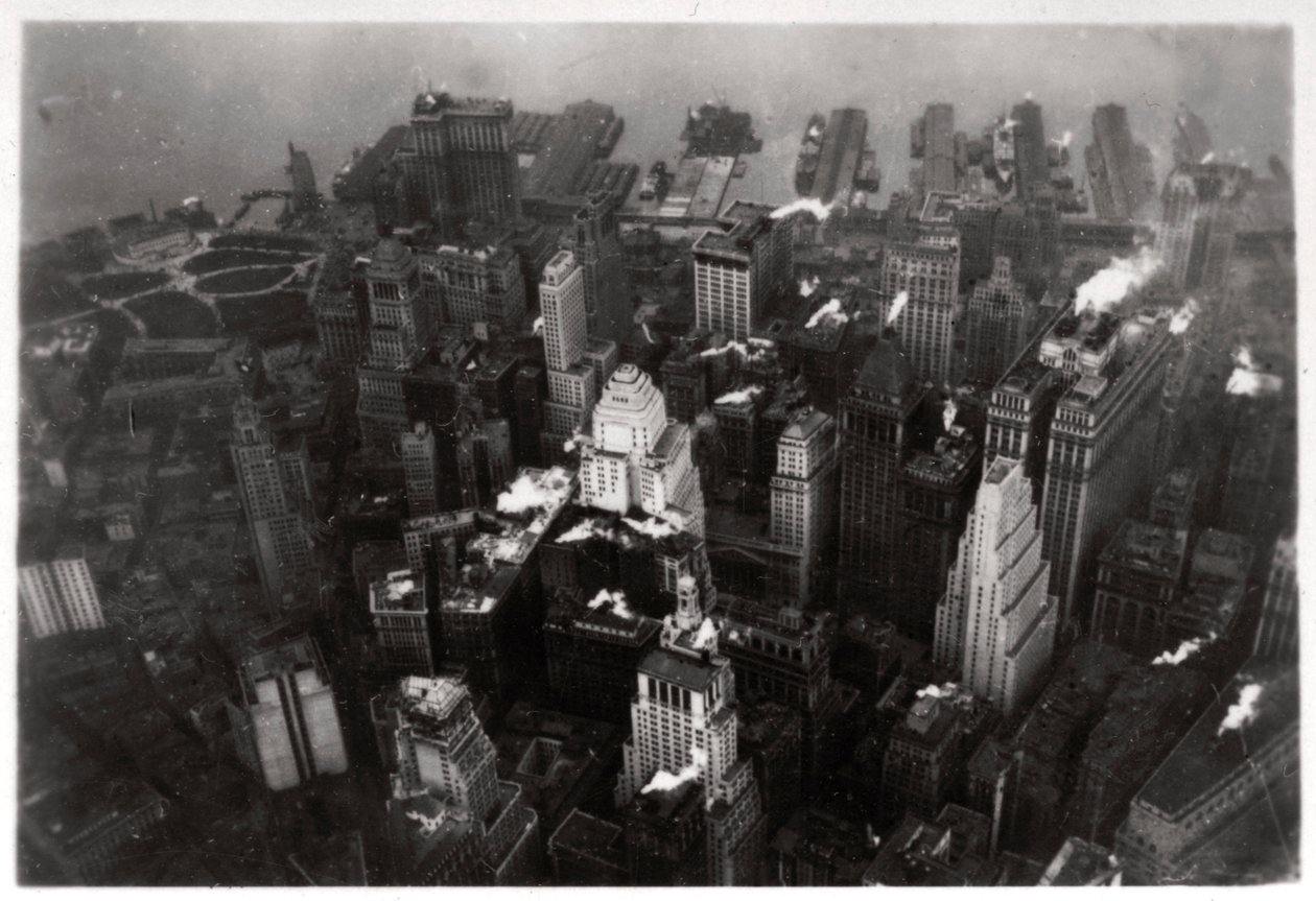 Letecký pohled na Manhattan, New York City, USA, ze Zeppelinu, 1928 1933 od Unbekannt