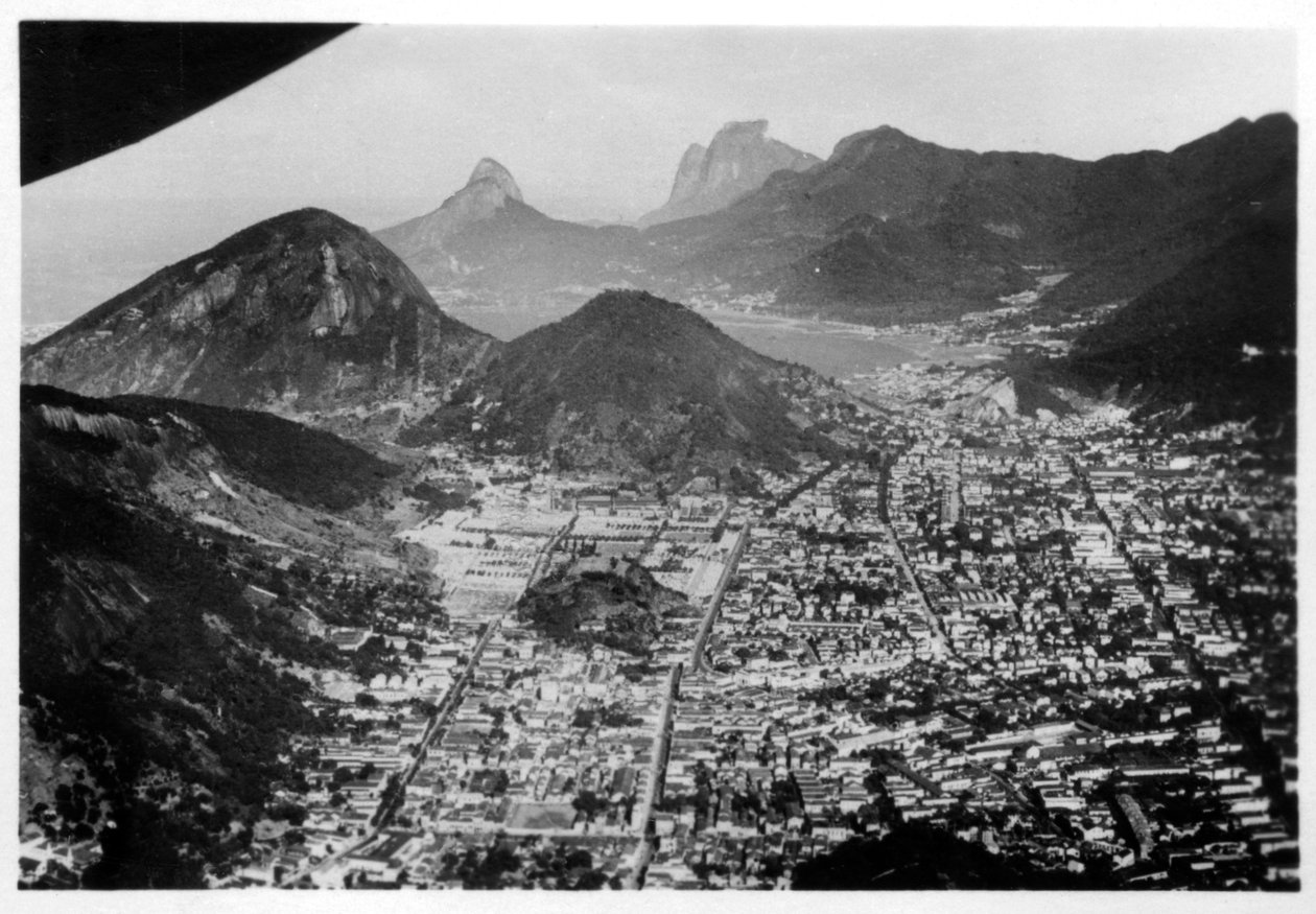 Letecký pohled na Rio de Janeiro, Brazílie, ze Zeppelinu, 1930 1933 od Unbekannt