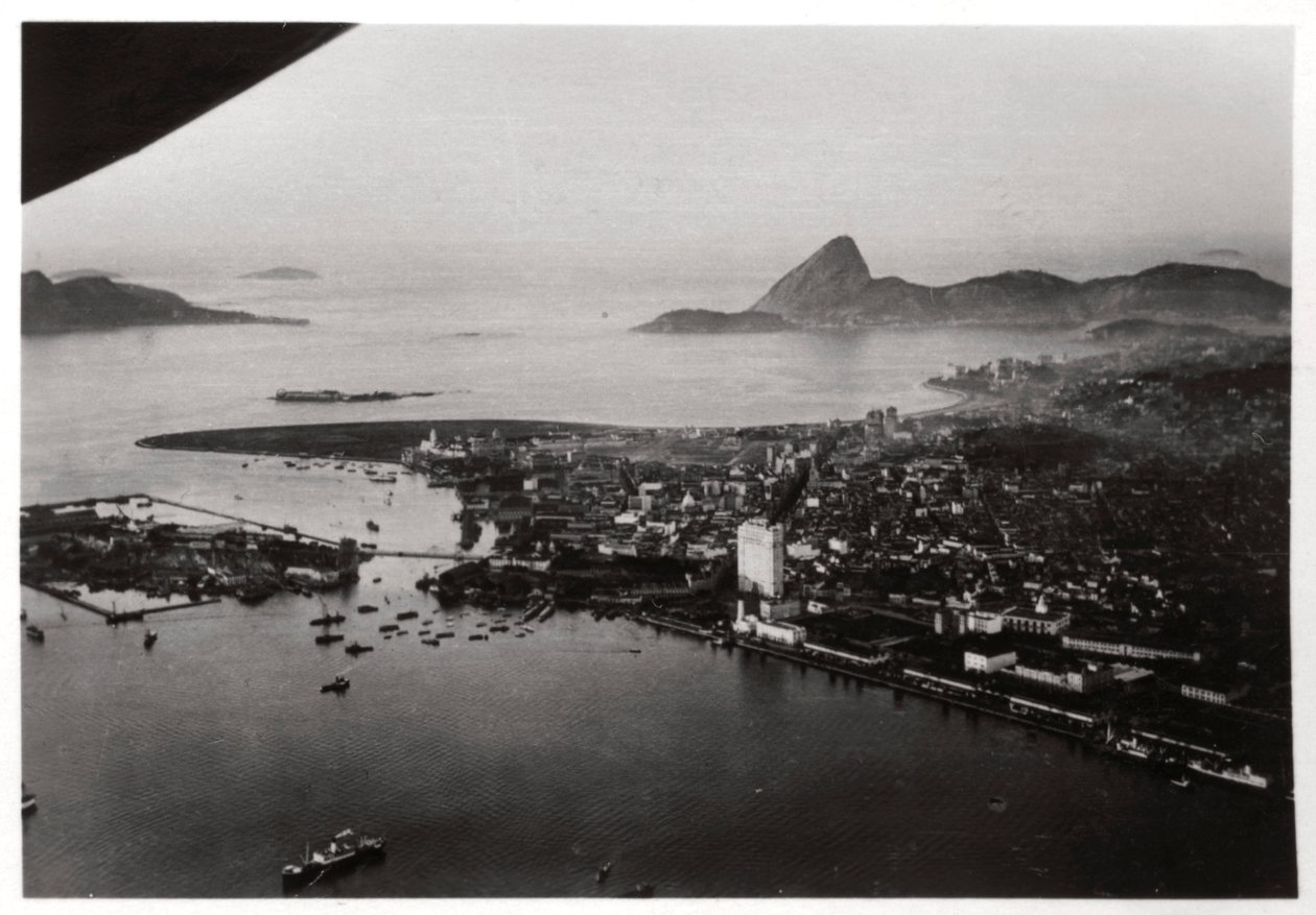 Letecký pohled na Rio de Janeiro, Brazílie, ze Zeppelinu, 1930 1933 od Unbekannt