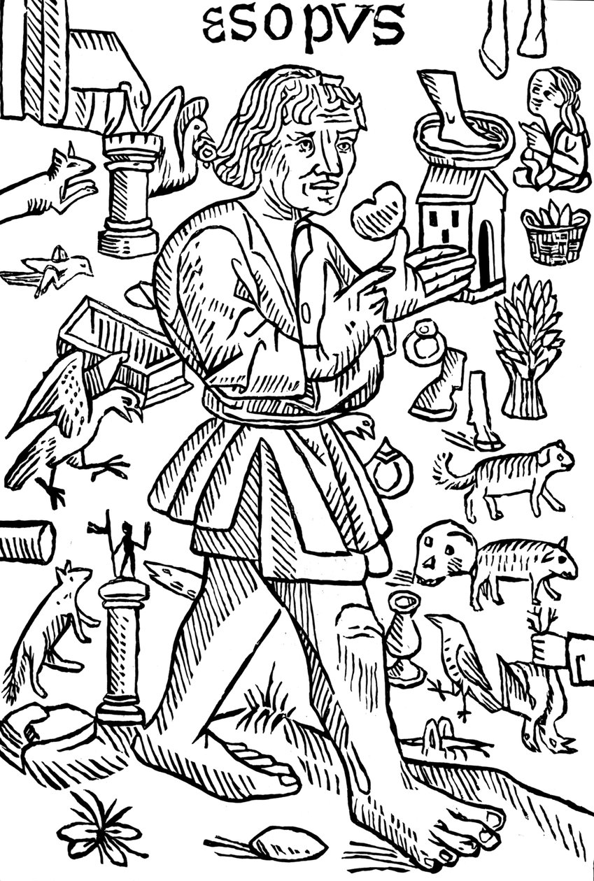 Ezop, řecký fabulista, c1480 od Unbekannt