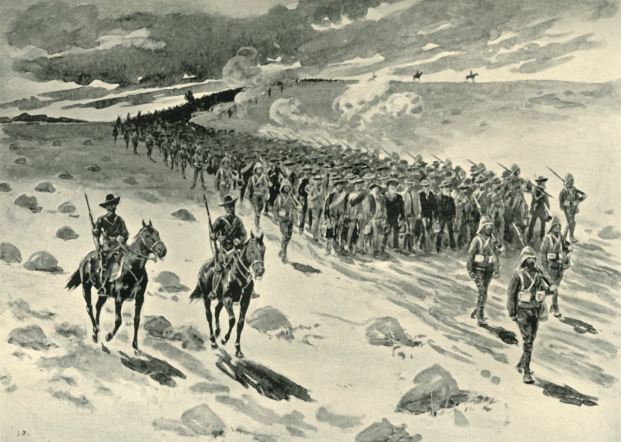 Po Paardebergu: Búrští zajatci v březnu 1901. od Unbekannt