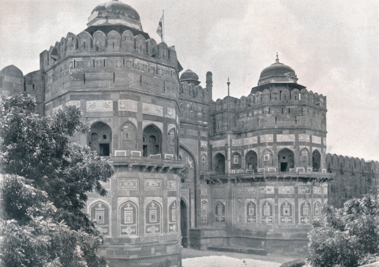 Agra. Dillí brána pevnosti, c1910. od Unbekannt