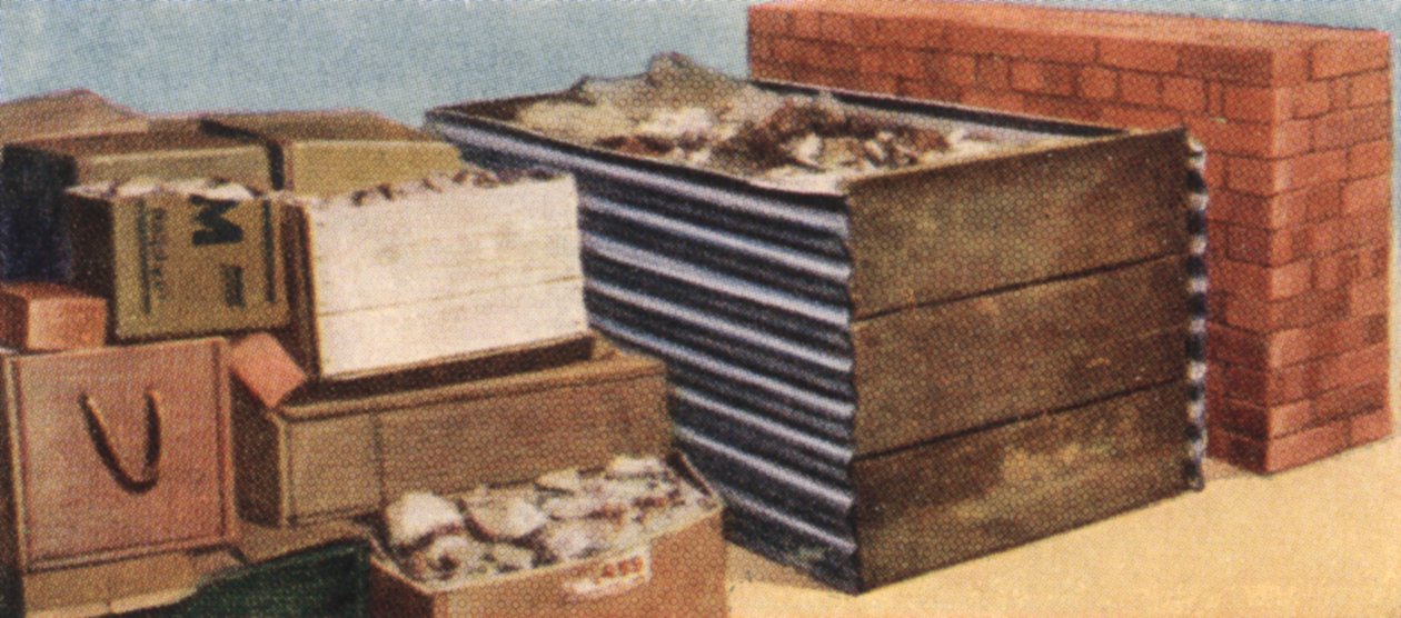 Air Raid Precaution, cigaretová karta, Britové, 1938 od Unbekannt
