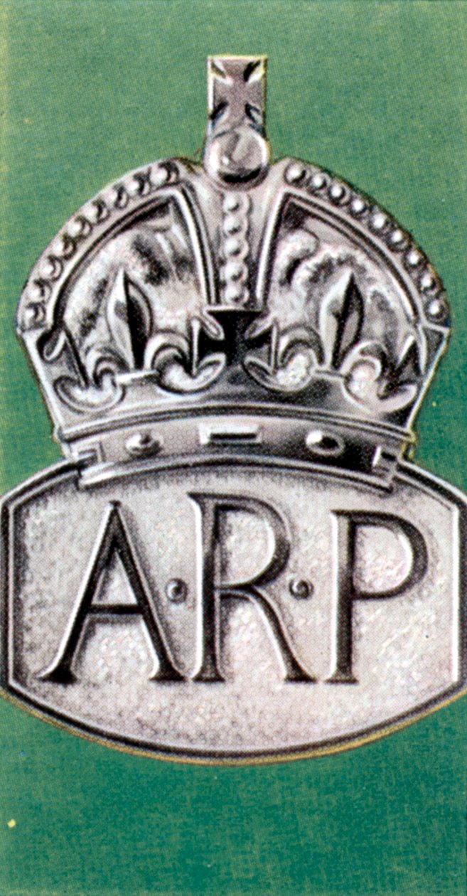 Air Raid Precaution, cigaretová karta, Britové, 1938 od Unbekannt