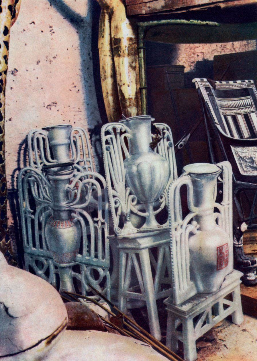 Alabastrové vázy, Tutanchamonova hrobka, Egypt, 1933-1934 od Unbekannt