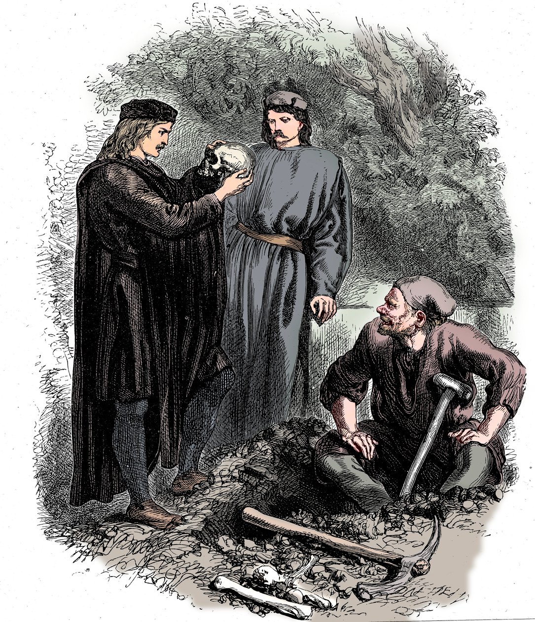 Běda, chudák Yoricku! Znal jsem ho, Horatio, c1850 od Unbekannt