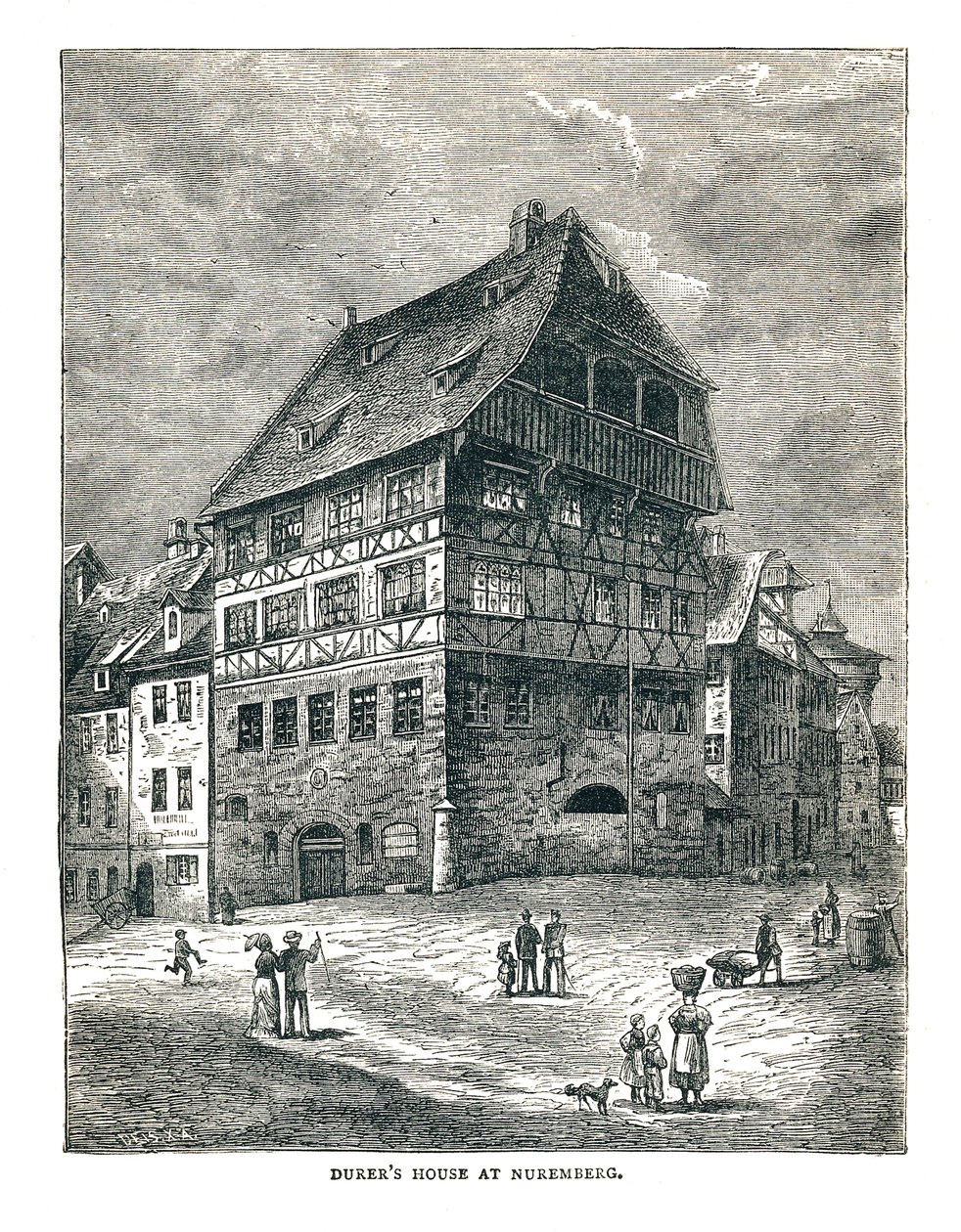 Dům Alberta Durerse, Norimberk, Německo, 1893 od Unbekannt