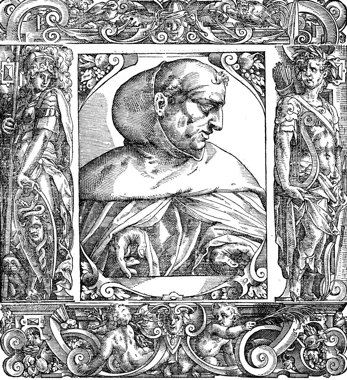 Albertus Magnus c1200-1280 dominikánský mnich německého původu, 16. století od Unbekannt
