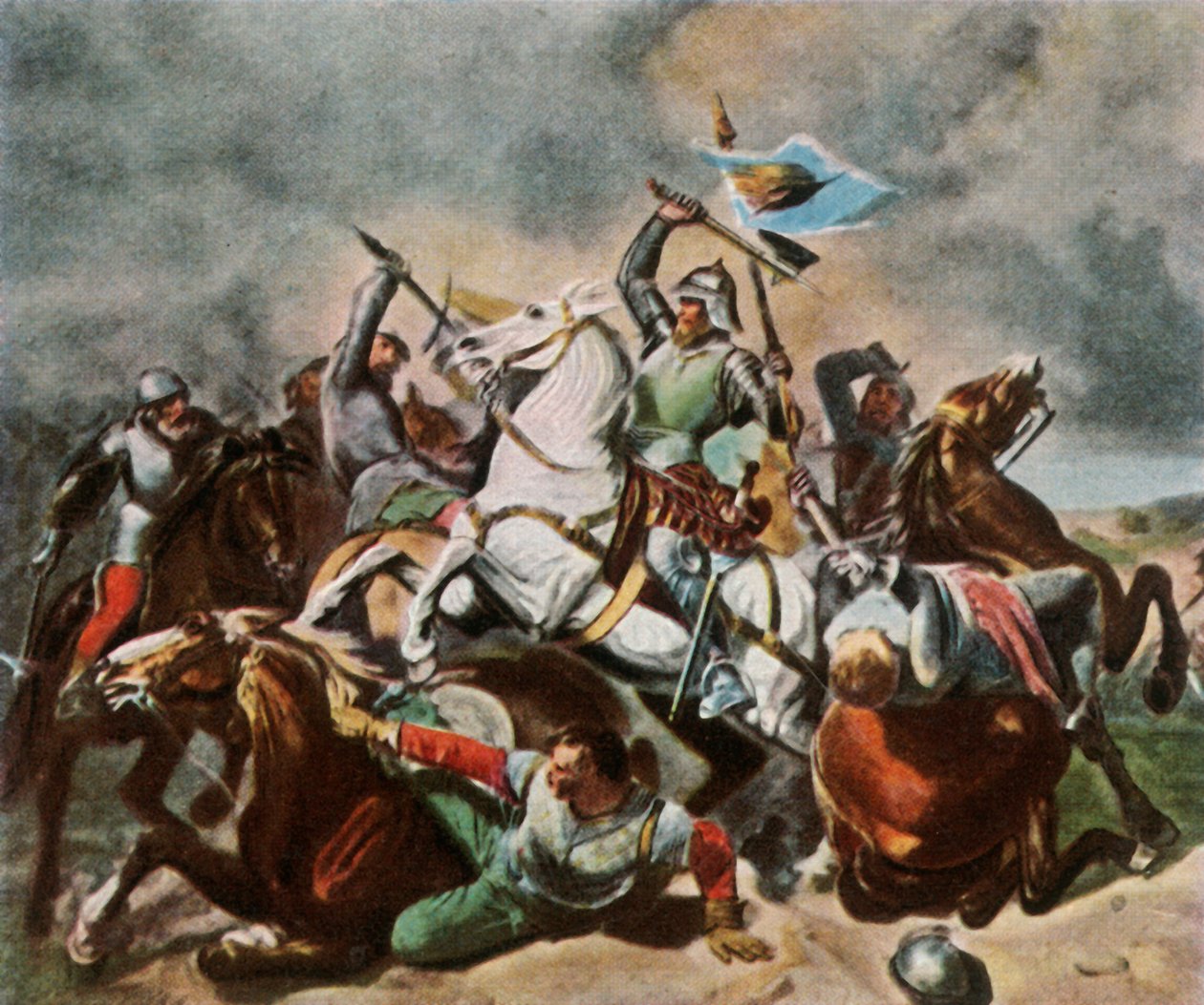 Albrecht Achilles v bitvě proti Norimberkům, 1450, 1936. od Unbekannt