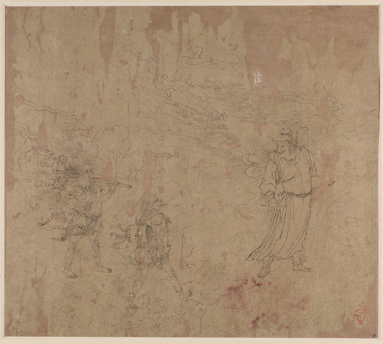 Album taoistických a buddhistických témat: Procesí taoistických božstev: List 18, 1200. od Unbekannt