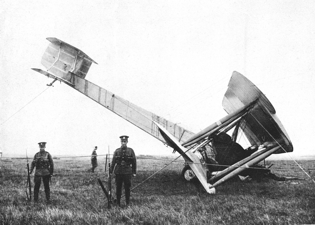 Letadlo Alcock and Browns po dokončení prvního transatlantického letu bez mezipřistání, 1919 od Unbekannt