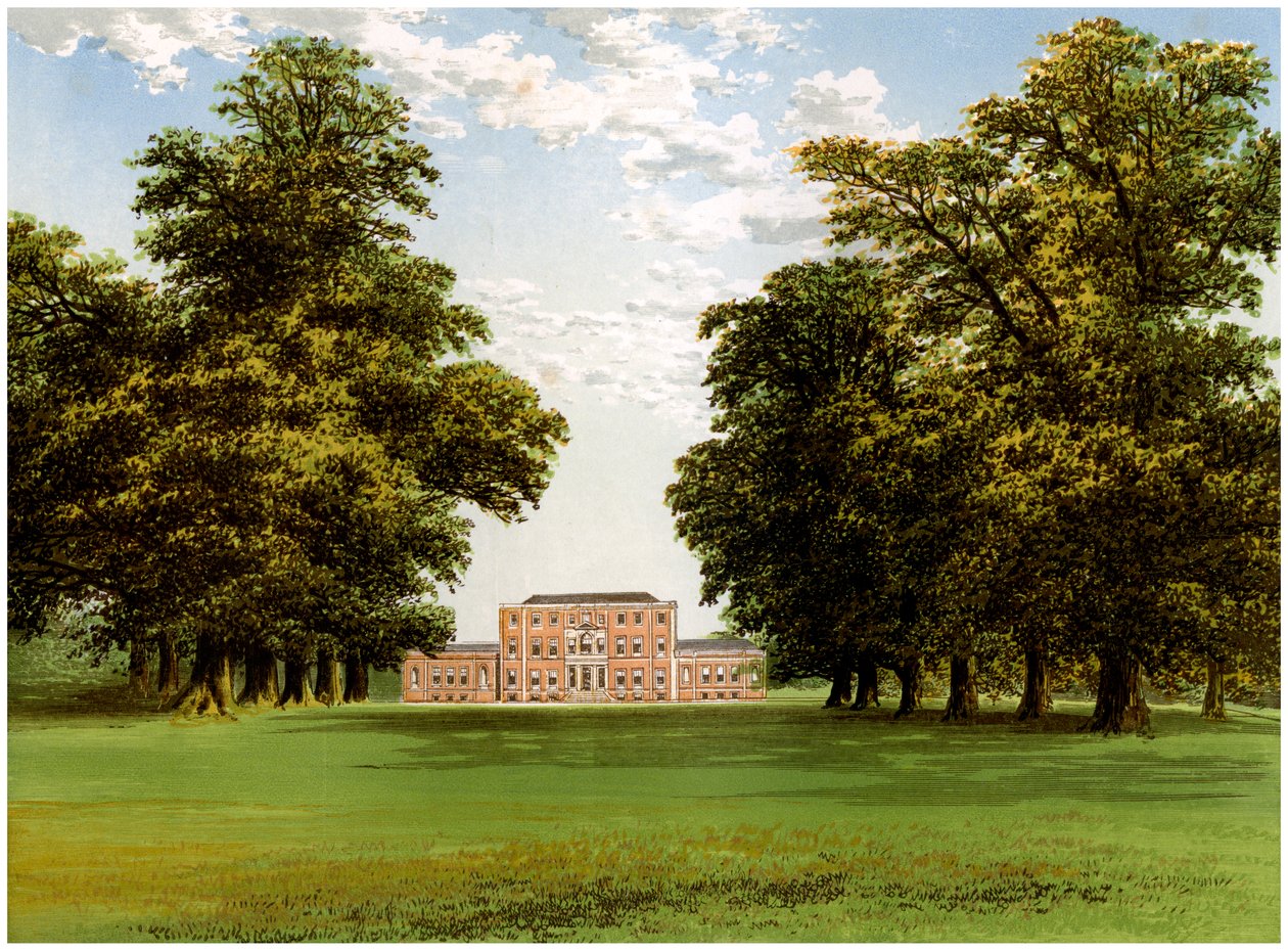 Aldby Park, Yorkshire, domov rodiny Darley, c1880 od Unbekannt