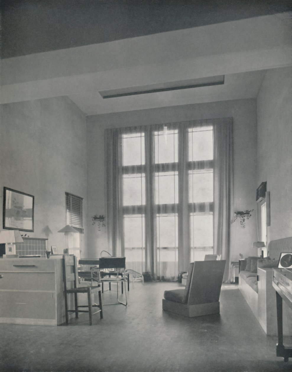 Alexander B. Trowbridge - Interiér chaty postavené pro pana L. Corrina Stronga, 1933 od Unbekannt