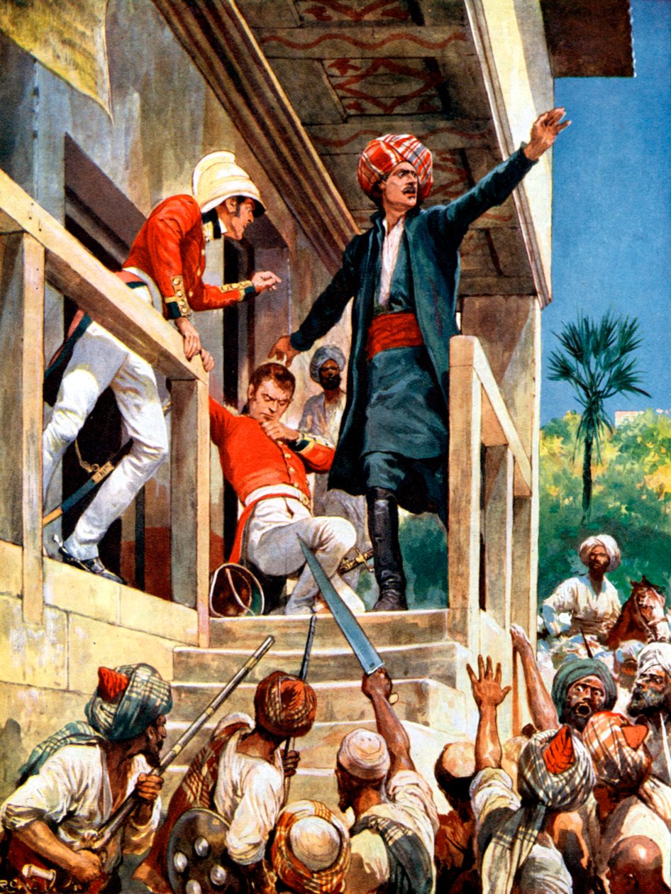 Alexander Burnes , skotský diplomat zavražděný Afghánci během první anglo-afghánské války, 1841 od Unbekannt