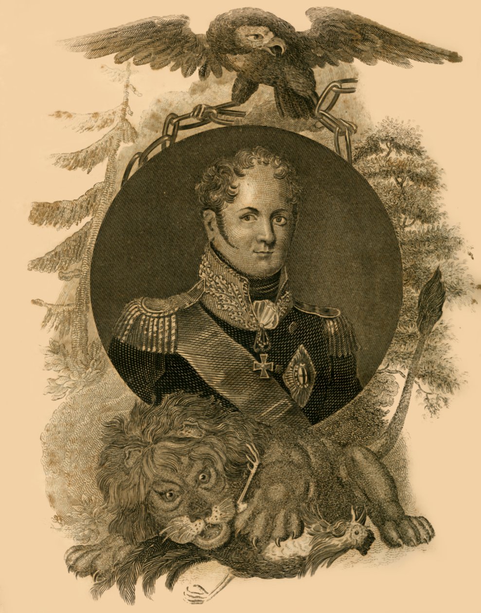 Alexandr ruský císař, 1777-1825, 1816. od Unbekannt