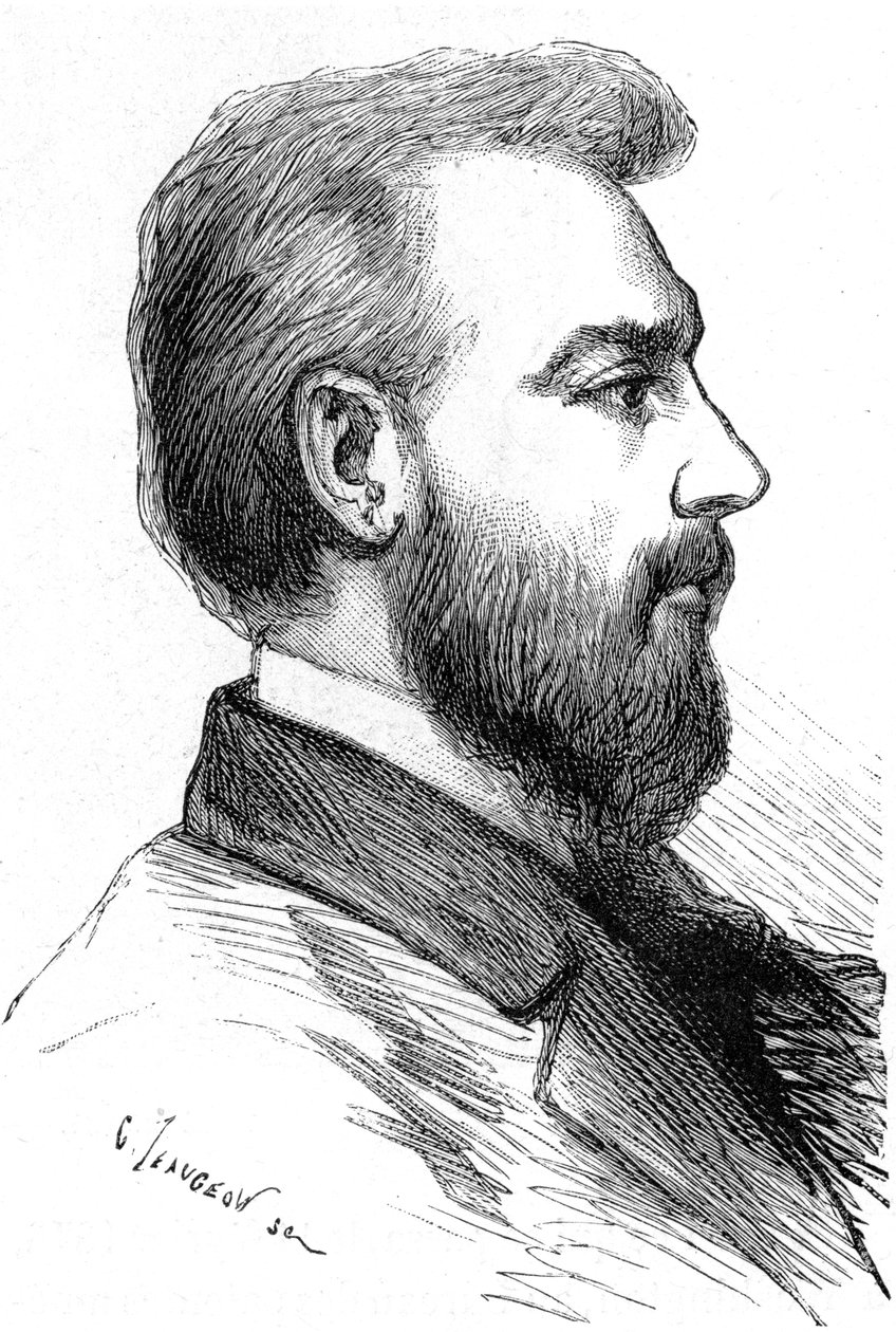 Alexander Graham Bell, americký vynálezce narozený ve Skotsku, c1880 od Unbekannt