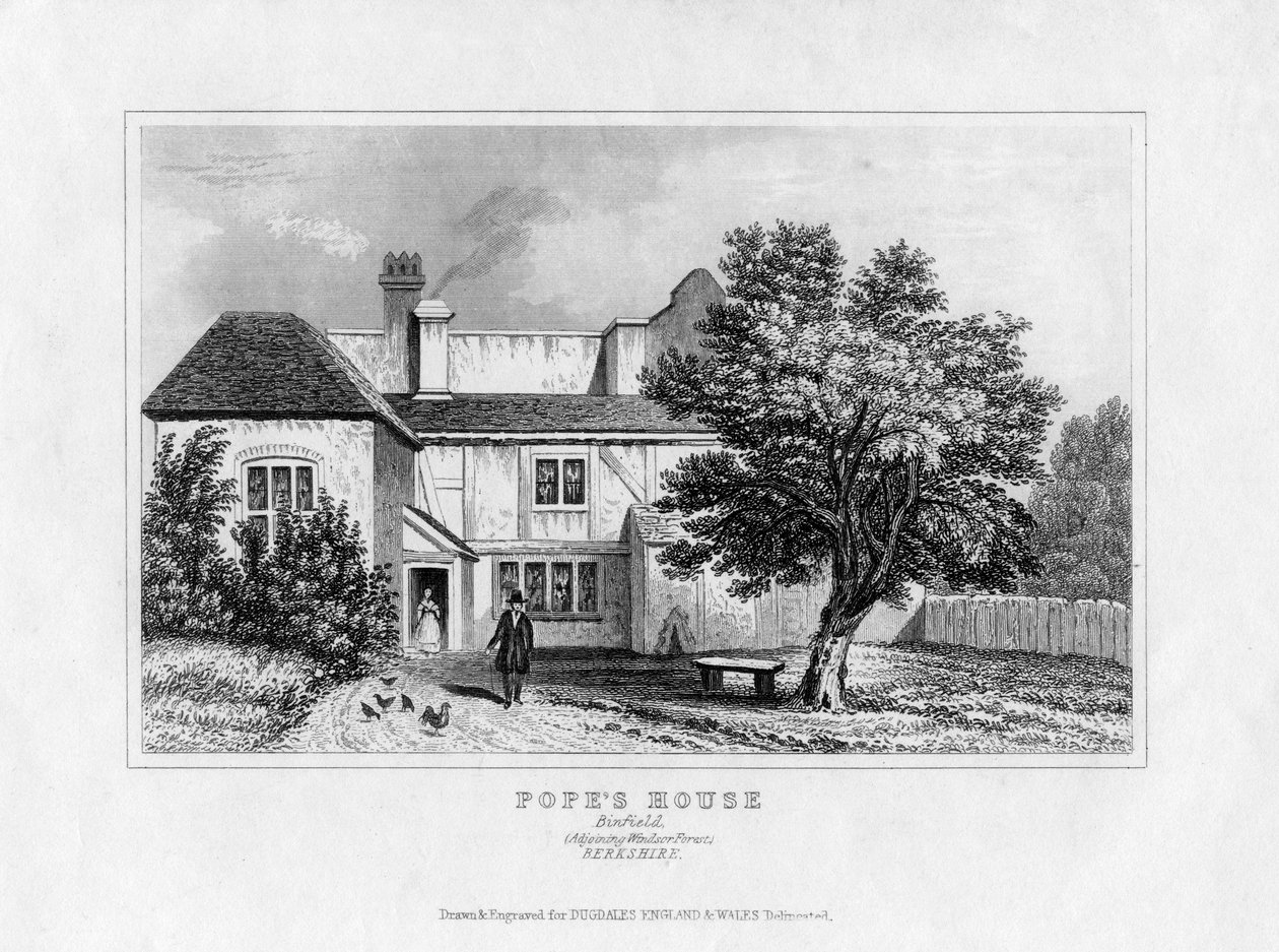 Alexander Popes House, Binfield, Berkshire, polovina 19. století od Unbekannt