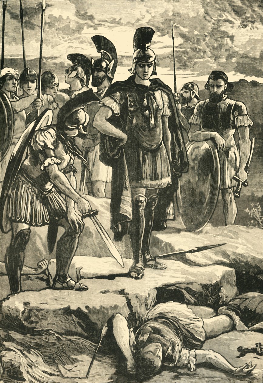 Alexander a tělo Dariovo, 1890. od Unbekannt