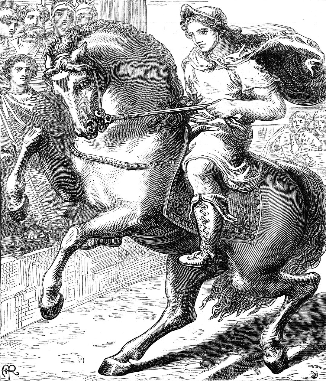 Alexandr Veliký, 356-323 př.nl, c1873 od Unbekannt