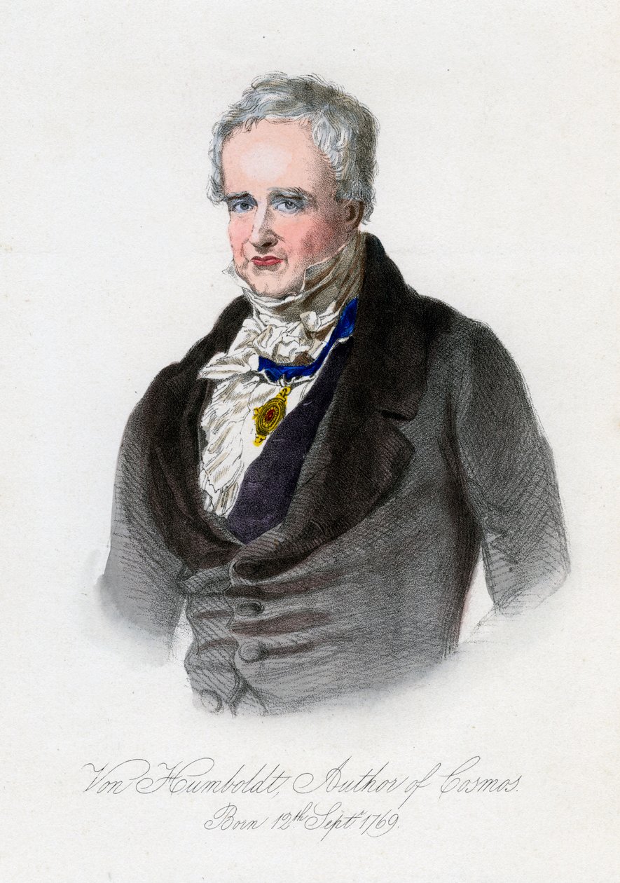 Alexander von Humboldt, pruský přírodovědec a cestovatel, c19 od Unbekannt