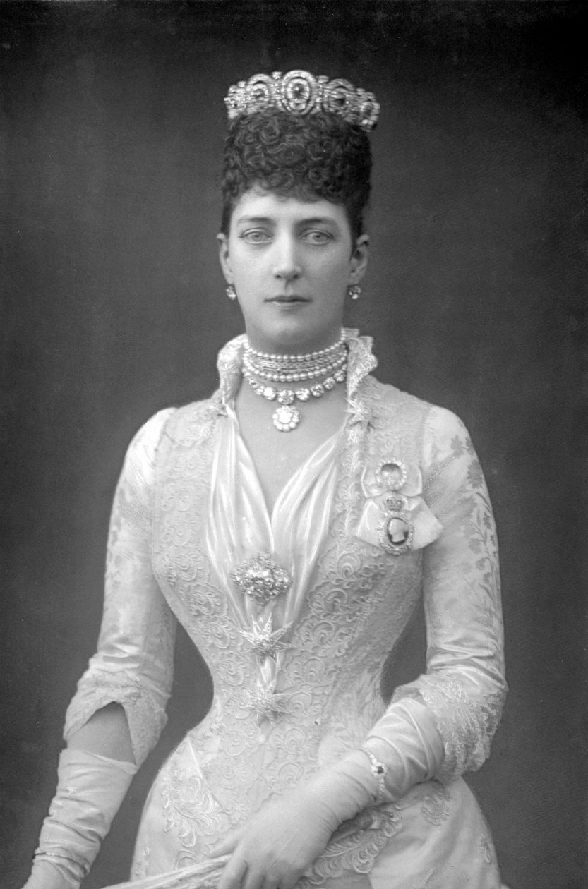 Alexandra 1844-1925, královna choť krále Edwarda VII Velké Británie, c1890 od Unbekannt