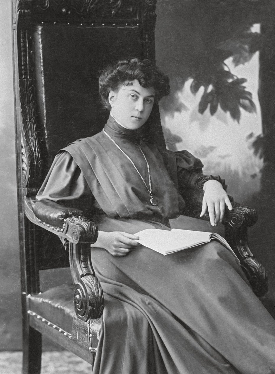 Alexandra Mikhailovna Kollontai 1872-1952, 1910 od Unbekannt
