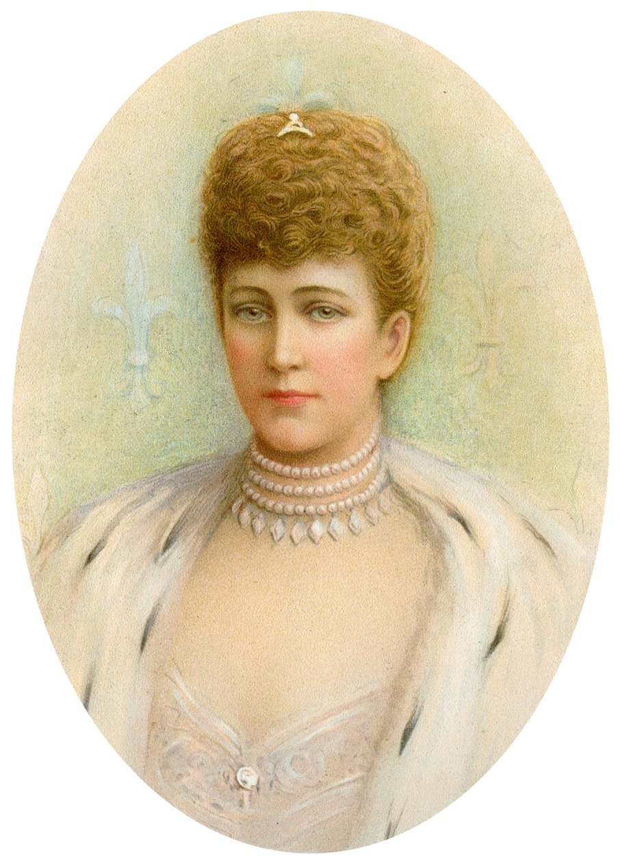 Alexandra, královna choť krále Edwarda VII Spojeného království, 1905 od Unbekannt
