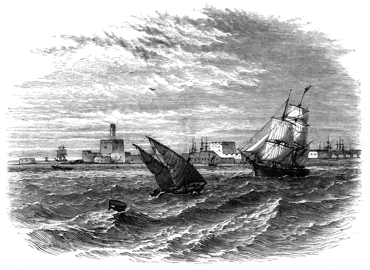 Alexandrie od moře, Egypt, c1890 od Unbekannt